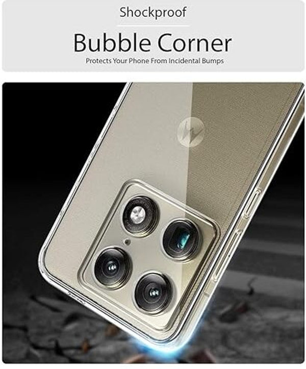 Mobielectro Clear Transparent Shockproof Scratch Resistant Protective Phone Case for Moto Edge 70 Pro 5G