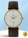 Workwear Men’s Contemporary Watch Quartz, Water Resistant, Leather Strap