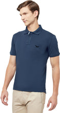 HiFlyers Men's Cotton Polo T-Shirt with Chest Logo Airforce