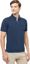 HiFlyers Men's Cotton Polo T-Shirt with Chest Logo Airforce