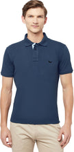 HiFlyers Men's Cotton Polo T-Shirt with Chest Logo Airforce