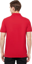 HiFlyers Men's Cotton Polo T-Shirt with Chest Logo Red