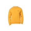 Hiflyers Mens Yellow Slim Fit Solid Cotton Fleece Sweatshirt