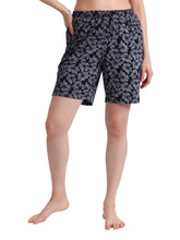 Hiflyers Women Regular Fit Cotton Printed Short -Navy