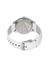 Quartz Analog Silver Dial Leather Strap Watch for Girls np6078sl02