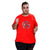 Men Plus Size Round Neck Red T-Shirts