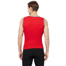 T.T. Men Designer Gym Vest  Pack Of 2 Red-Blk::Navy-Sky