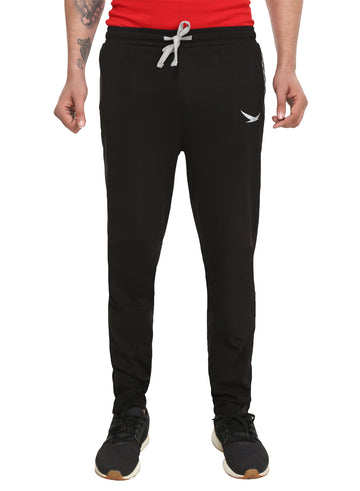 HiFlyers Mens Black Trackpants