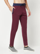 Hiflyers Mens Wine Regular Fit Cut & Sew Sports Trackpant( 4 Way Strachable)