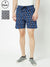 T.T. Mens Cotton Blend Regular FitPrinted Bermuda Shorts With Zipper Pack Of 2Blue-Navy