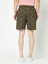 T.T. Men Cool Printed Bermuda Shorts With Zipper Pack Of 2  Black-Brown