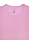 T.T. Women Solid Regular Fit Poly Round Neck Tshirts -Pink