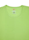 T.T. Women Solid Regular Fit Poly Round Neck Tshirts -Green