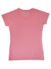 T.T. Women Solid Regular Fit Poly Round Neck Tshirts -Coral