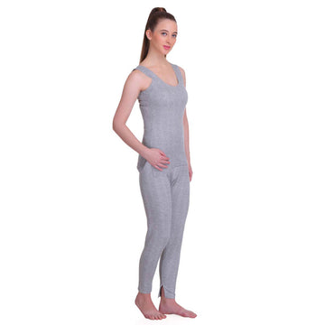 T.T. Women Top - Pyjama Set Thermal - Grey Melange