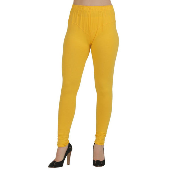 Buy Women Yellow Churidar Leggings At Best Price: TT Bazaar