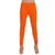 Women Orange Churidar Leggings