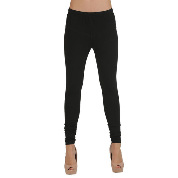 Buy Sumitra's Stuff Cotton Lycra Indian Churidar Fashionable leggings for  Womens - Black at Amazon.in