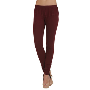 T.T. Women Churidar Leggings Maroon