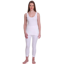 T.T. Women Top - Pyjama Set Thermal - White