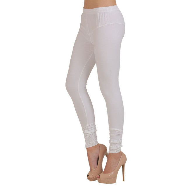 Buy Co Colors Women White Cotton Churidar Leggings Online at Best Prices in  India - JioMart.