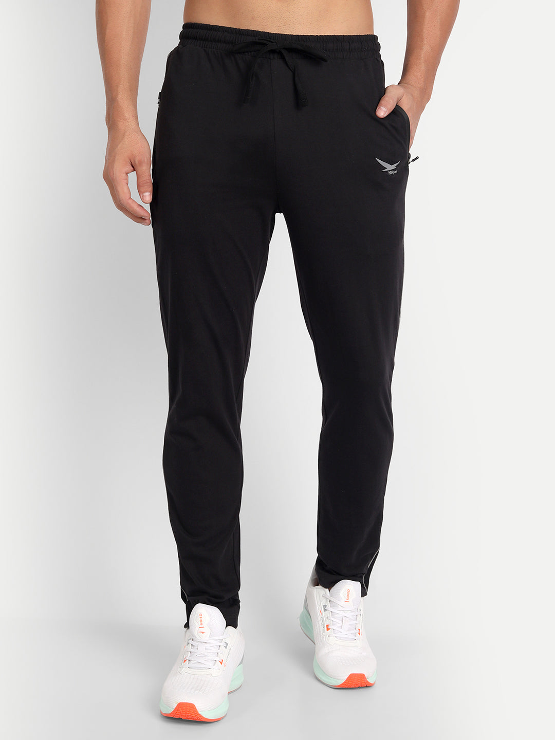 Male Lycra Sportswear Track Pants Solid