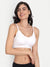 T.T. Women White Double Cup Solid Sports Bra