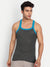 T.T. Men Addy Charcoal Grey Gym Vest