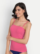T.T. Women Desire Pink Solid Tailored-Fit Spaghetti Top