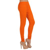 Women Orange Churidar Leggings