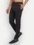 T.T. Cool Men Anthra Melange Side Striped Detail Cotton Track Pants