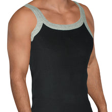 T.T. Men Solid Gym Vest Black