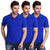 Mens Polo Blue T-Shirt