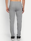 T.T. Cool Men Grey Side Striped Detail Cotton Track Pants