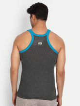 T.T. Men Addy Charcoal Grey Gym Vest