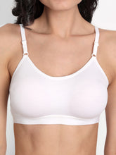 T.T. Women  Moulded Solid White Sports Bra