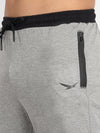 HiFlyers Mens Grey Melange Athleisure Trackpants