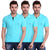 Mens Polo Turquoise T-Shirt