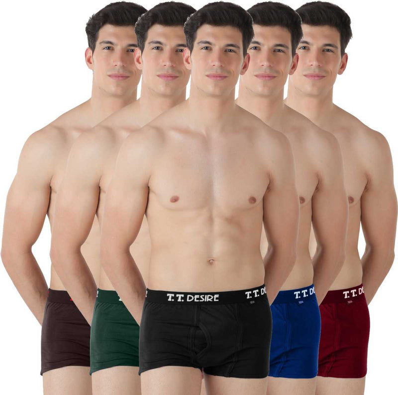 Buy online Men Pack Of 5 Trunks from Innerwear for Men by Tt for ₹689 at  11% off
