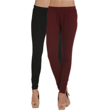 T.T. Women Churidar Legging Pack Of 2