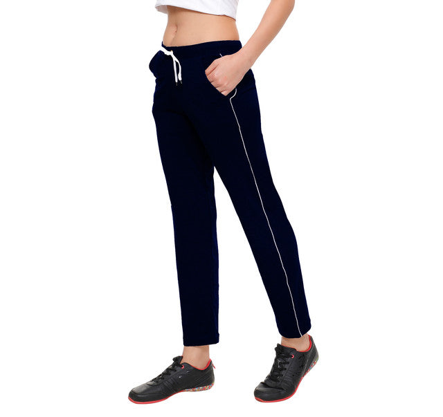 Buy Clovia Women's Blue Activewear Track Pants Online at Bewakoof