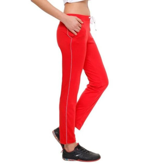 Buy Women Trendy Track Pant (Pack Of 2) Blue-Red: TT Bazaar