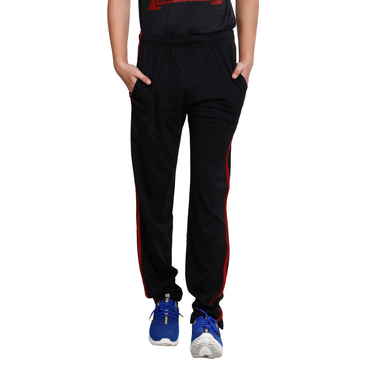 Buy Mens Super Combed Cotton Rich Mesh Elastane Stretch Slim Fit Trackpants  with Zipper Pockets  Black AM42  Jockey India