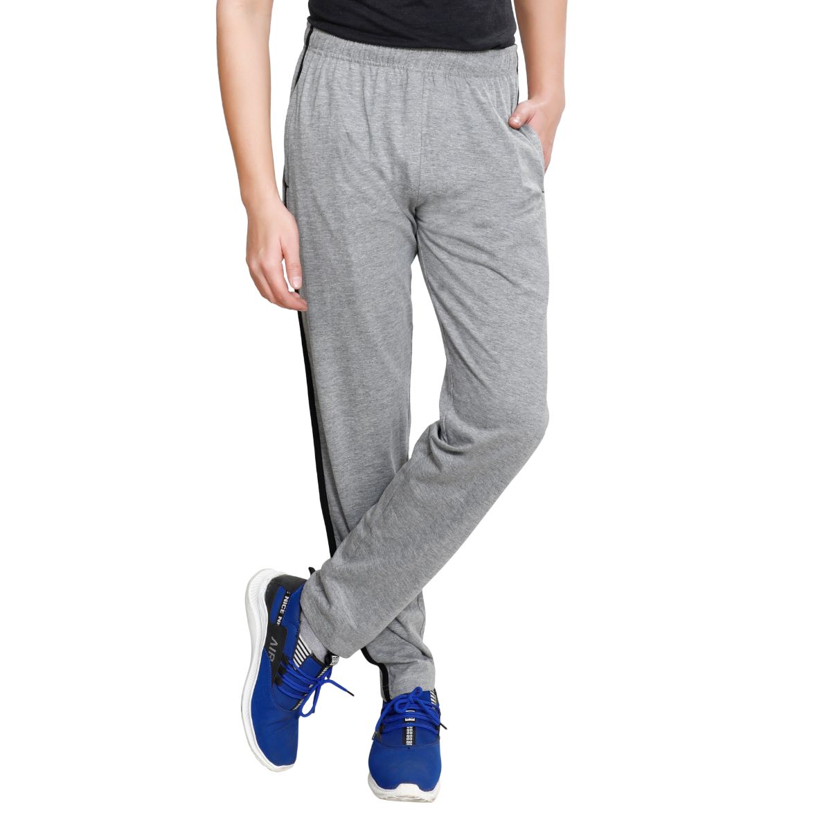 Buy Regular Fit Men Trousers Royal Blue Poly Cotton Blend for Best Price,  Reviews, Free Shipping