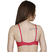 T.T. Women Paded Moulded Cup Bra Pack Of 2 Fuschia-White