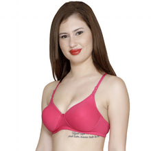 T.T. Women Molded Cup Bra Pack Of 3 Red-Fuschia-Pink