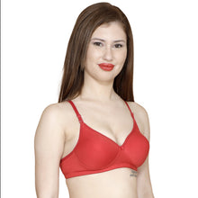 T.T. Women Molded Cup Bra Pack Of 2 Black-Red