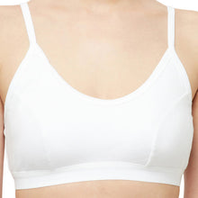 T.T. Women White Double Cup Solid Sports Bra
