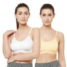 T.T. Women Moulded Solid Sports Blouse Pack Of 2 Skin::White