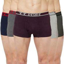 T.T. Mens Desire Fashion Top Elastic Trunk Pack Of 5 Anthra::Grey::Maroon::Olive::Navy